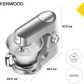 Фото: Планетарний міксер Kenwood KVL 85.594 SI Titanium Chef Baker (KVC 85.594 SI) № 8 | KTC
