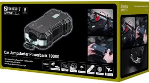 Батарея універсальна Sandberg Car Jumpstarter 10000mAh, 1xUSB, 18W + Ліхтар