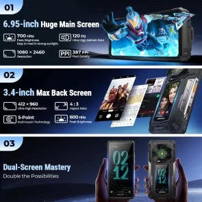 Фото: Смартфон Ulefone Armor 33 Pro 16/512GB Phantom Black (6975326660112) № 4 | KTC