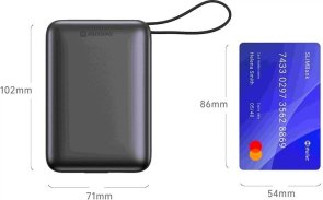 Батарея універсальна SWISSTEN Space 20000mAh, 2xUSB, 2xType-C, 22.5W, Silver