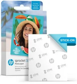 Фото: Фотопапір HP Sprocket Sprocket Zink 3.5x4.25inch 20шт (HPIZ3X420) № 2 | KTC
