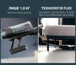Фото: Ручний бездротовий пилосос Rowenta X-Force Flex 16.60 Animal (RH9C71E0) № 8 | KTC