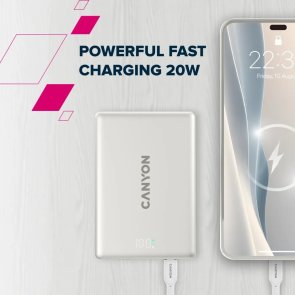 Батарея універсальна Canyon On Power 500 5000mAh 20W with MagSafe 15W Black (CNS-CPB500B)