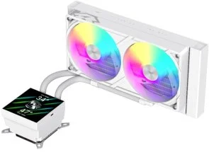Фото: Система рідинного охолодження Gamemax GLACIER 240 LCD WH № 2 | KTC