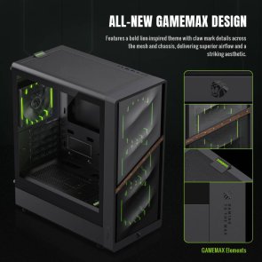 Корпус Gamemax Aeris 330 MB Black with window (AERIS 330 MB)