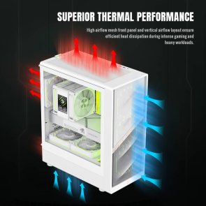 Корпус Gamemax Aeris 330 MW White with window (AERIS 330 MW)