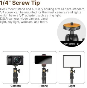 Фото: Штатив Ulanzi Vijim Desktop Extendable Light Stand (2487) № 9 | KTC
