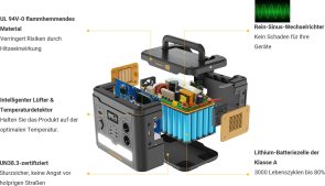 Зарядна станція Powerness Hiker U1500 1500W