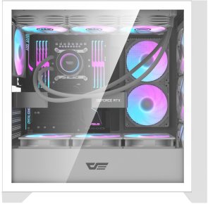 Корпус DARKFLASH DRX90 GLASS White with window (DRX90 GLASS WHITE)