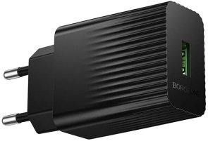 Зарядний пристрій BOROFONE BAS72A Source QC3.0 18W Black (6941991122637)