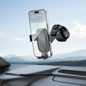 Кріплення для мобільного телефону BOROFONE BH130 Follower Gravity Car Holder Black (6941991121289)