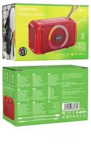 Фото: Портативна колонка BOROFONE BR17 Cool Sports Red (6974443380750) № 3 | KTC