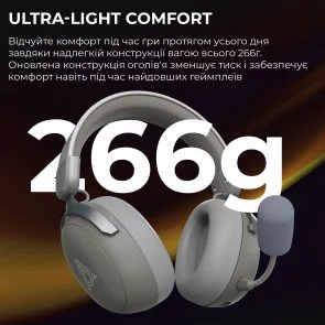 Фото: Гарнітура Ajazz AHM08 Max WL/BT Grey (AHM08-MAX-GW) № 9 | KTC