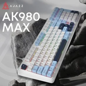 Фото: Клавіатура Ajazz AK980 Max Magnetic Switches USB Blue/White/Dark Blue (AK980-MAX-M-BWDB) № 6 | KTC
