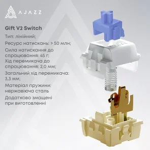 Фото: Клавіатура Ajazz AK980 V2 Gift Switch V2 WL/BT/USB Black/Grey/Yellow (AK980-V2-G-BGY) № 9 | KTC