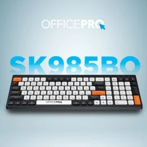 Фото: Клавіатура OfficePro SK985BO WL/BT Black/White № 6 | KTC
