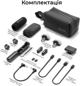 Радіосистема BOYA Magic-07 Type-C/Lightning Black