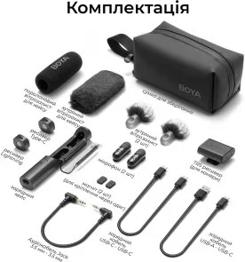 Радіосистема BOYA Magic-07 Type-C/Lightning Black