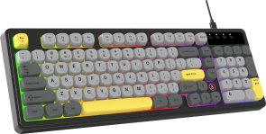 Клавіатура Ajazz AF98 USB Black/Gray/Yellow (AF98-BGY)