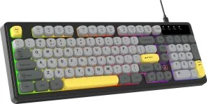 Фото: Клавіатура Ajazz AF98 USB Black/Gray/Yellow (AF98-BGY) № 4 | KTC