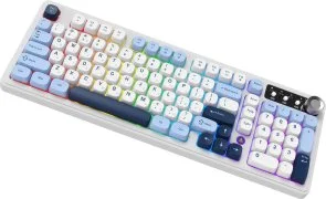 Фото: Клавіатура Ajazz AF98 Plus USB/WL/BT Glacier Blue (AF98-PLUS-GB) № 6 | KTC