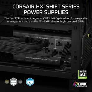 Блок живлення Corsair 1000W HX1000i Shift (CP-9020265-EU)