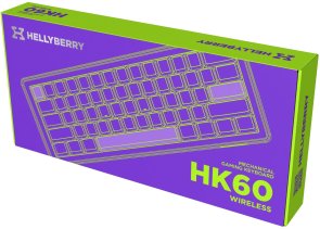 Клавіатура Hator Hellyberry HK60 Mechanical Linear Wireless/BT Black/White (HK60 wireless)