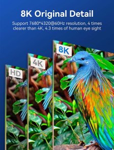 Кабель Vention HDMI/HDMI 1.5m 8K Blue Aluminum Alloy Type (ALGLG)