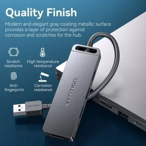 Фото: USB-хаб Vention 4 Port Black (CHLBB-SCB) № 3 | KTC