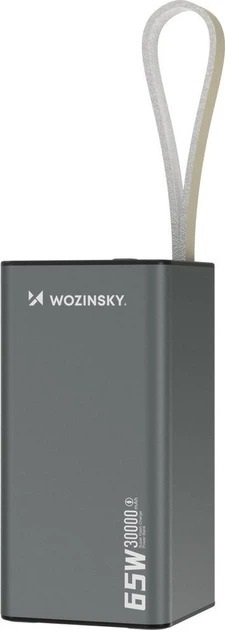 Батарея універсальна Wozinsky K65 30000mAh 65W Grey (5907769364457)