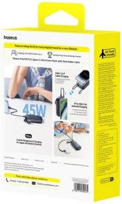 Фото: Батарея універсальна Baseus EnerFill FC21 Qpow3 Ultra Digital 20000mAh 45W Black (E0027P00) № 7 | KTC