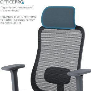 Крісло OfficePro Wave OC670 Black (OC670-B-B-B)