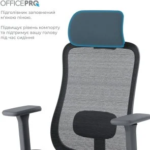 Фото: Крісло OfficePro Wave OC670 Black (OC670-B-B-B) № 12 | KTC