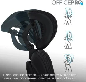 Фото: Крісло OfficePro Skyline OC580-B-B-B Black № 14 | KTC