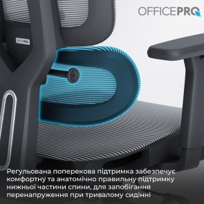 Крісло OfficePro Skyline OC680 Black/Gray (OC680-B-G-G)