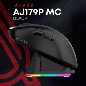 Мишка, Ajazz AJ179P MC WL/BT/USB, Black ( Gaming )