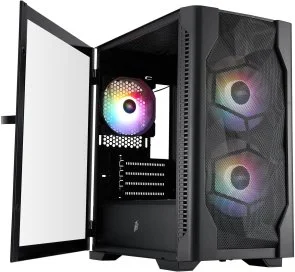 Фото: Корпус 1stPlayer D4-M-BK-2F1P-1F1 Black with window № 4 | KTC