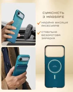 Фото: Чохол Pitaka for Apple iPhone Air - Ultra-Slim Lucid Blue (KI1704AG) № 5 | KTC
