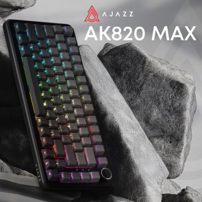 Клавіатура Ajazz AK820 Max Magnetic Switch RGB USB Gradient Black (AK820MAX-M-S-GG)