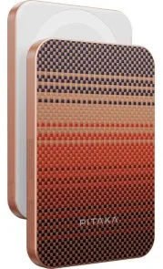 Фото: Батарея універсальна Pitaka Aramid Fiber Magnetic Qi2 5000mAh 15W Sunset (PBQ2402) № 2 | KTC