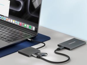 USB-хаб Satechi 4 ports with PD Space Grey (ST-H4CPDM)