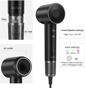 Фен Laifen Swift Premium Platinum Black (LF03-PEG-EU)