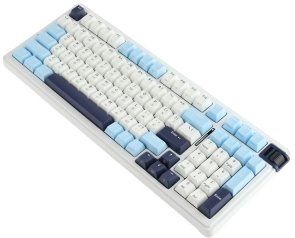 Клавіатура KZZI K98 Rainbow Switch ENG/UKR WL/BT/USB Polar White (6935280824999)