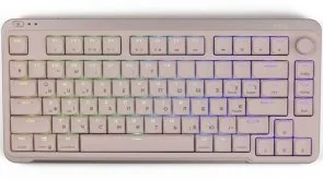 Фото: Клавіатура KZZI I75 Red Switch WL/BT/USB Pink (6977534870567) № 2 | KTC