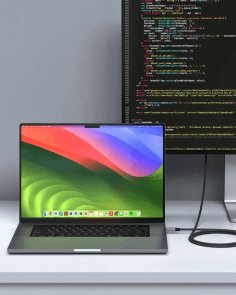 Кабель USB4 (Type-C/Type-C) 1.2м, Satechi Pro 240W, Space Gray