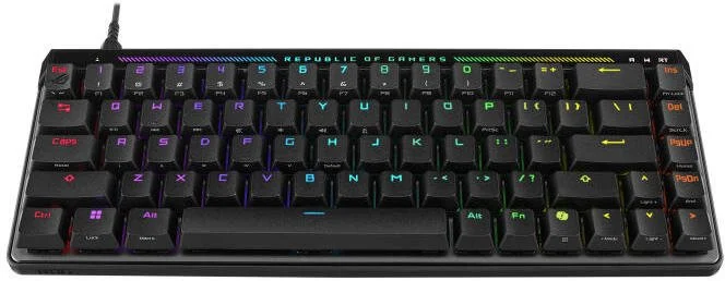 Фото: Клавіатура ASUS ROG Falchion Ace HFX Magnetic Switches 68key USB Black (90MP03VE-BKMA00) № 5 | KTC
