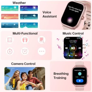 Смарт годинник Oukitel V7 Pink (6941749851062)