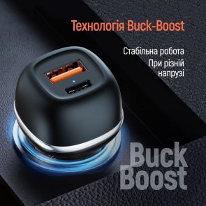 Автомобільний зарядний пристрій ColorWay 83W PD QC3.0 Black (CW-CHA068PD-BK)