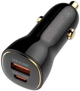 Автомобільний зарядний пристрій ColorWay 60W PD QC3.0 Black (CW-CHA046PD-BK)