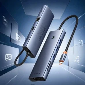 Фото: USB-хаб Baseus UltraJoy Series 10-Port HUB Docking Station Space Grey (B0005280C811-00) № 10 | KTC